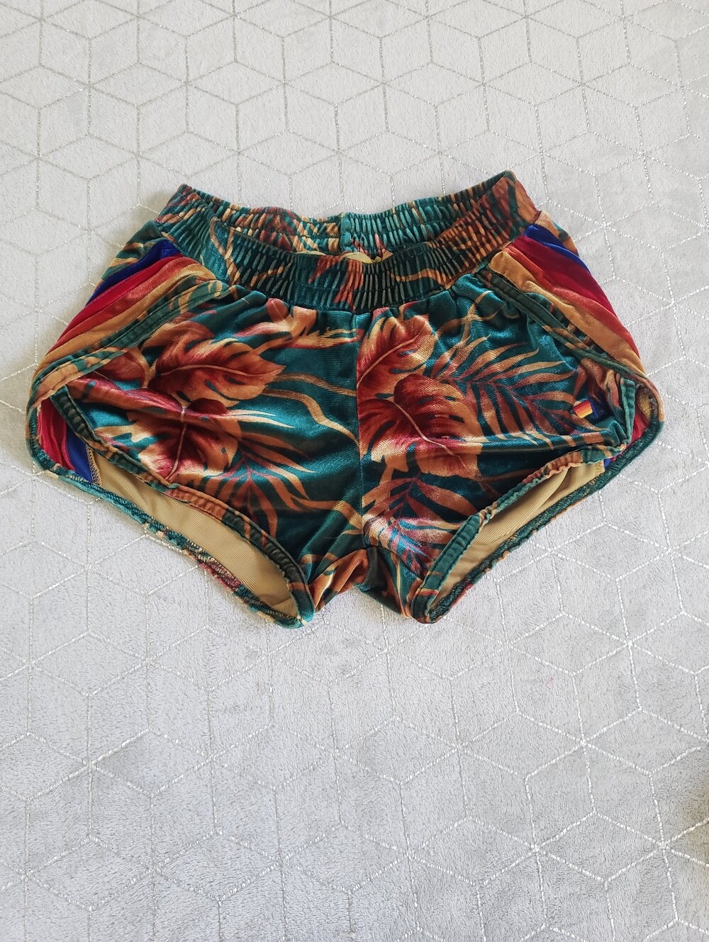 AVIATOR NATION | Green Tropical Palm Leaf Print Shorts